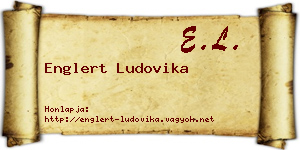 Englert Ludovika névjegykártya